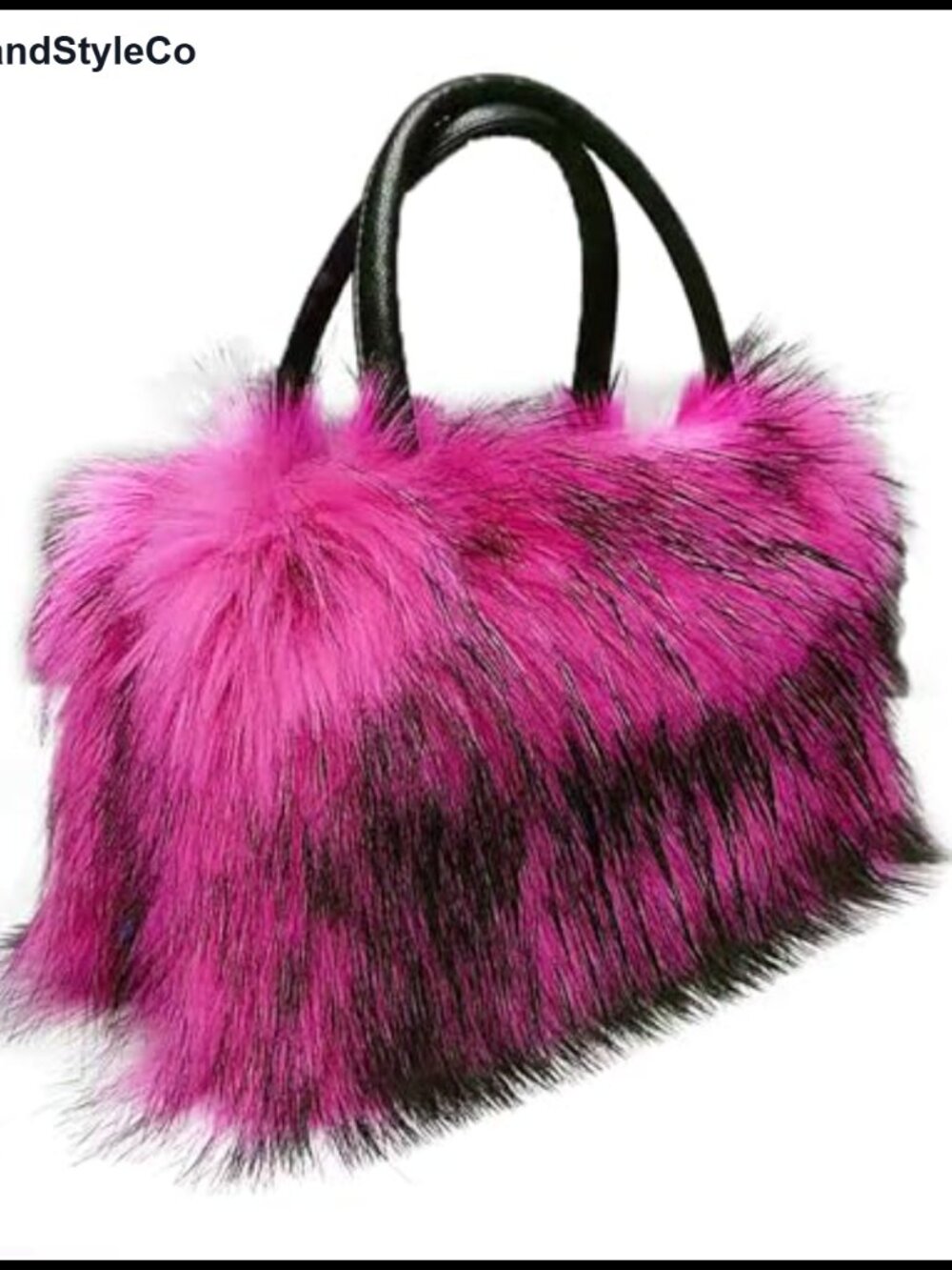 Faux Fur Tote Bag Fluffy Satchel Shoulder Handbag Lightweight Roomy Gift